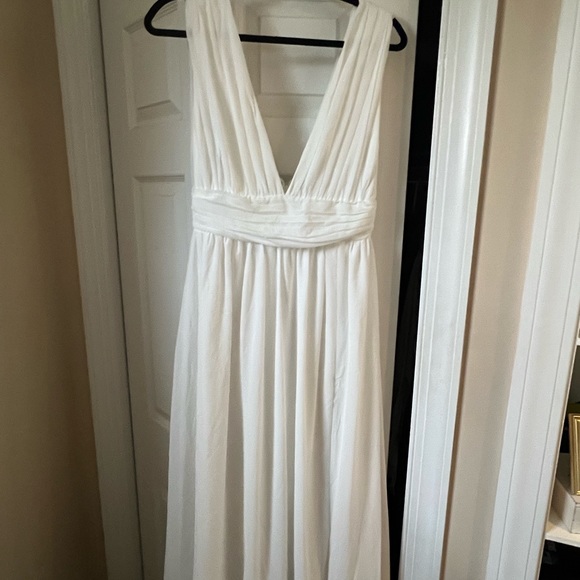 Heavenly Hues Lulus White Maxi Dress - Picture 1 of 7